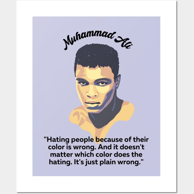 Muhammad Ali Portrait and Quote Wall Art by Slightly Unhinged